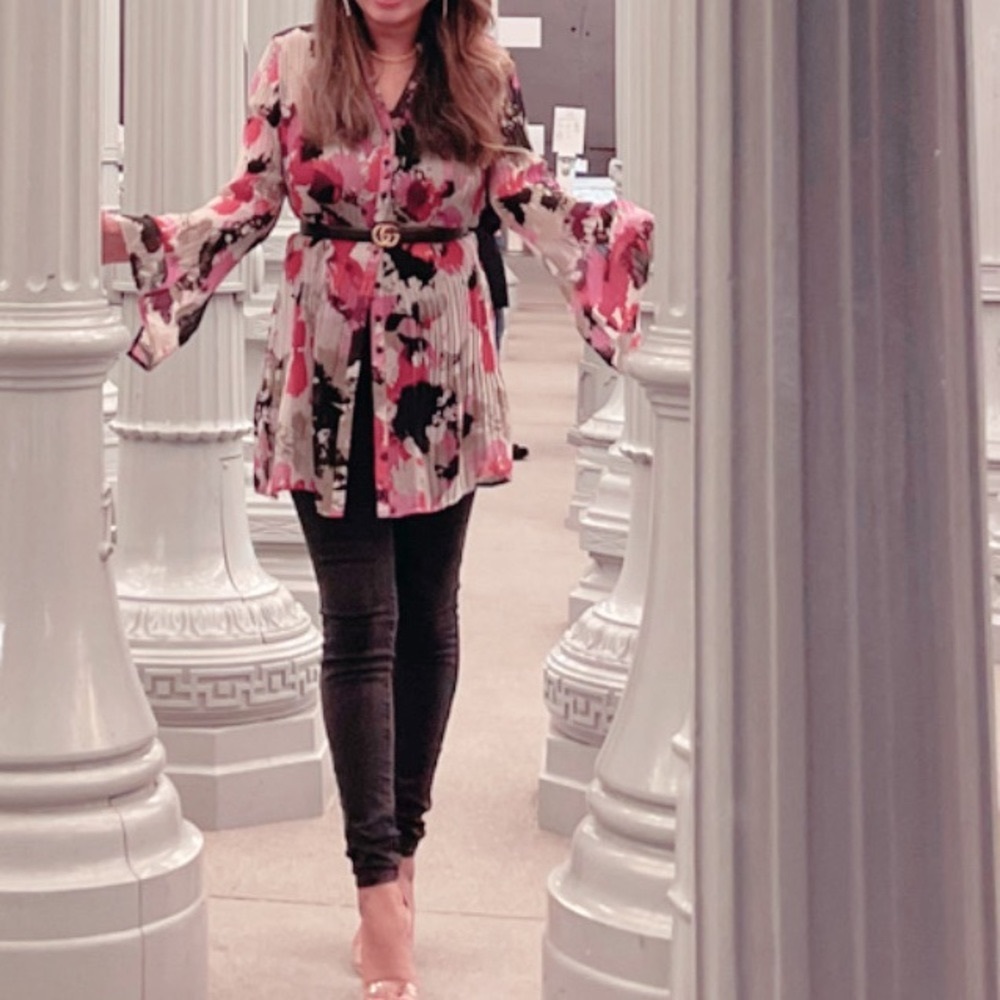 Mosaic Oversized Sheer Top